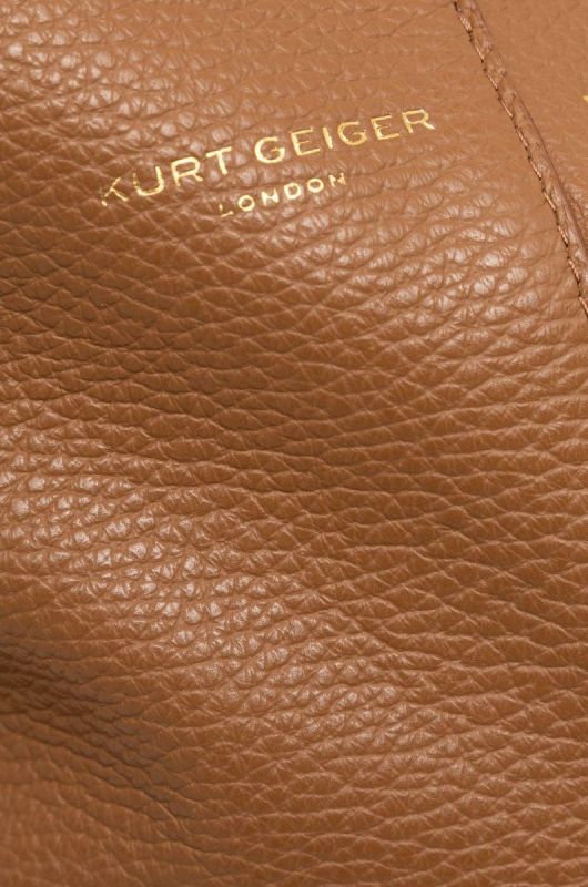 Шкіряна сумочка Kurt Geiger London колір бежевий (2074139) фото 2