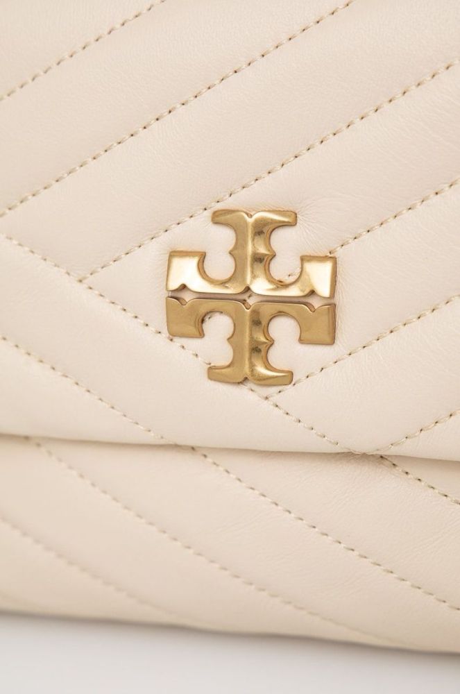 Шкіряна сумочка Tory Burch колір бежевий (2308142) фото 3