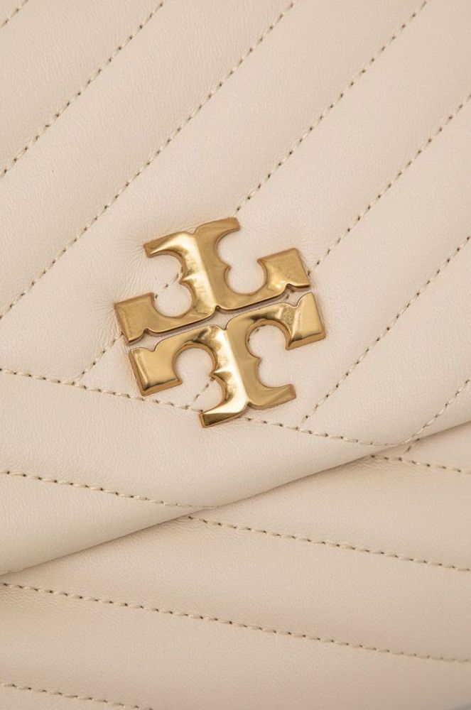 Шкіряна сумочка Tory Burch колір бежевий (2308146) фото 3