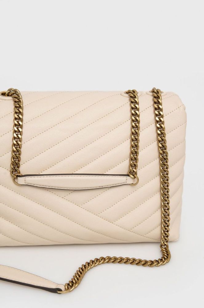 Шкіряна сумочка Tory Burch колір бежевий (2308146) фото 4