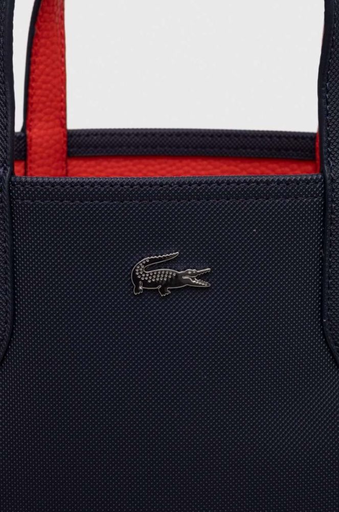 Двостороння сумочка Lacoste колір бежевий (3516474) фото 3
