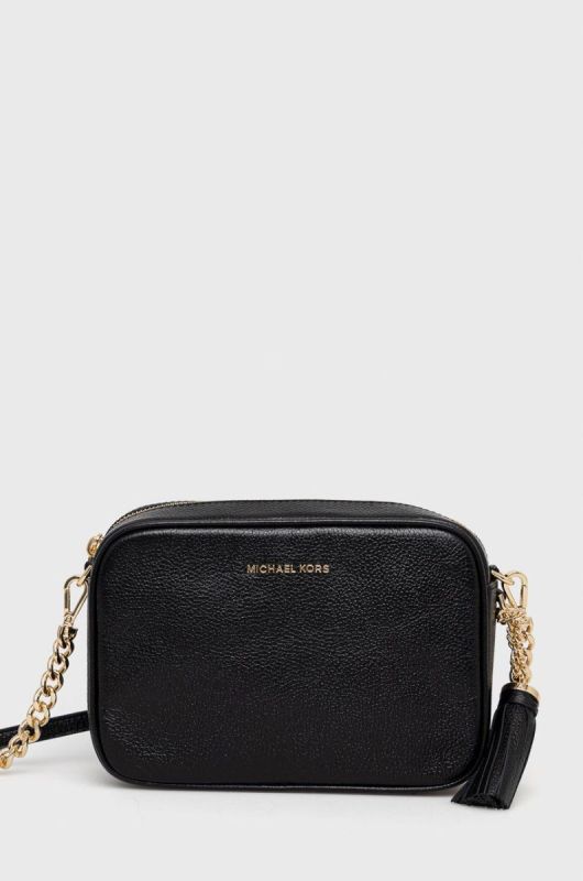 Шкіряна сумочка MICHAEL Michael Kors колір чорний (2312921)