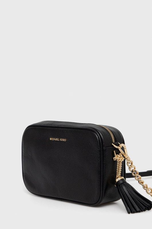 Шкіряна сумочка MICHAEL Michael Kors колір чорний (2312921) фото 2