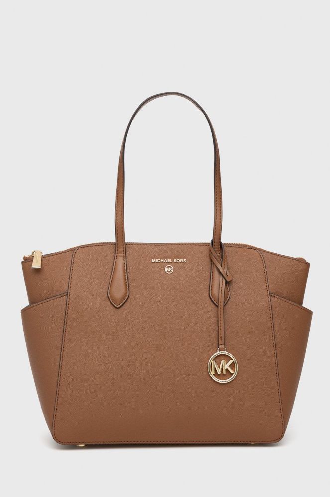 Шкіряна сумочка MICHAEL Michael Kors колір коричневий (2166482)