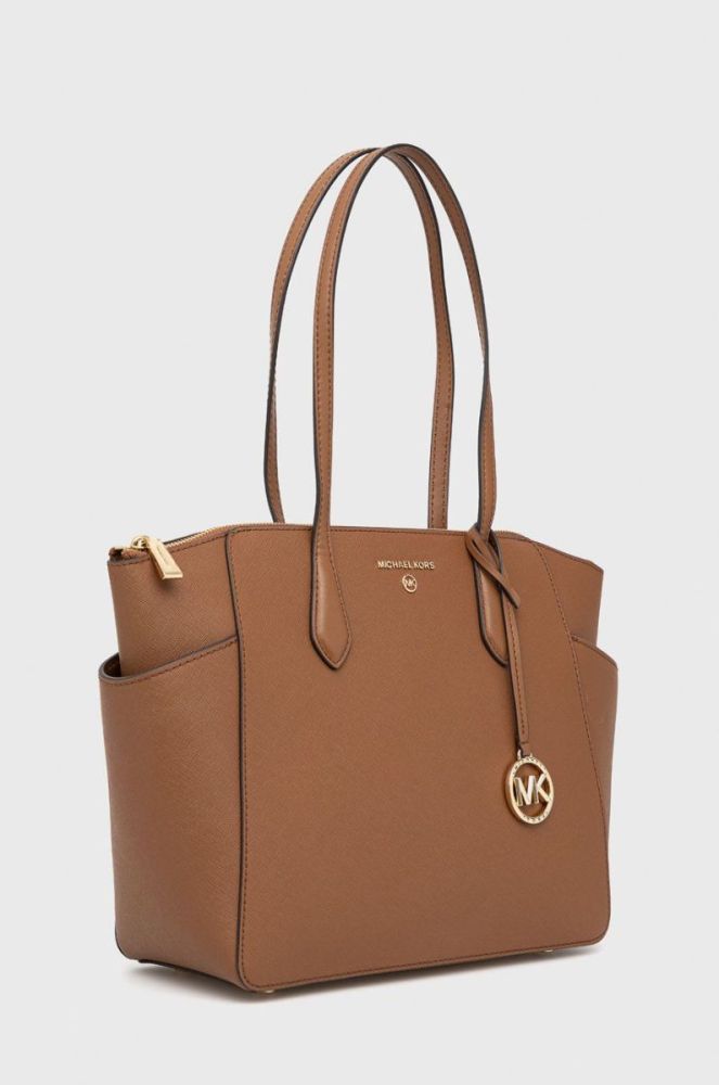 Шкіряна сумочка MICHAEL Michael Kors колір коричневий (2166482) фото 2
