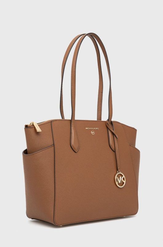 Шкіряна сумочка MICHAEL Michael Kors колір коричневий (2166482) фото 2