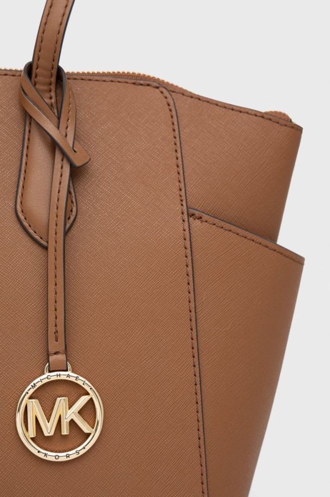 Шкіряна сумочка MICHAEL Michael Kors колір коричневий (2166482) фото 4