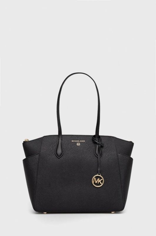 Шкіряна сумочка MICHAEL Michael Kors колір чорний (2166657)