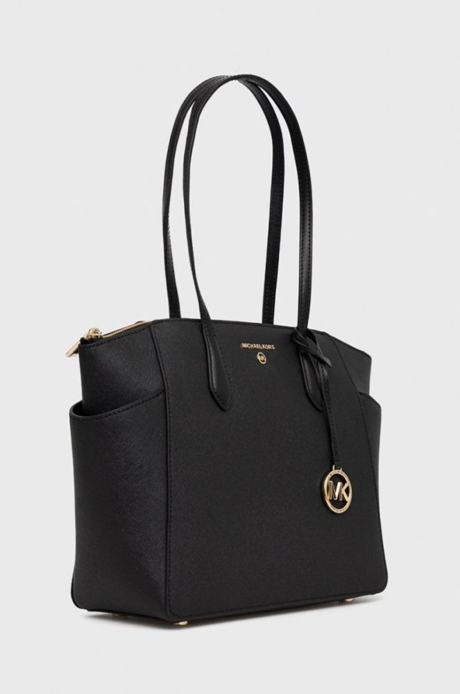 Шкіряна сумочка MICHAEL Michael Kors колір чорний (2166657) фото 2