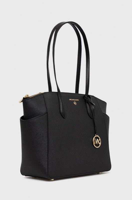 Шкіряна сумочка MICHAEL Michael Kors колір чорний (2166657) фото 2