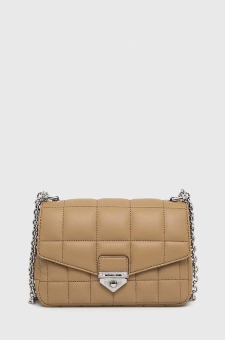 Шкіряна сумочка MICHAEL Michael Kors колір бежевий (2949143)