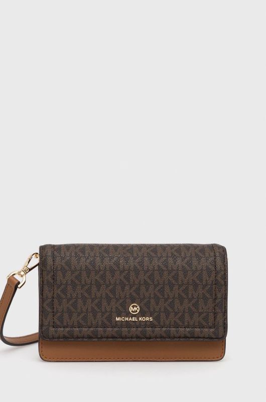Шкіряна сумочка MICHAEL Michael Kors колір коричневий (2161801)