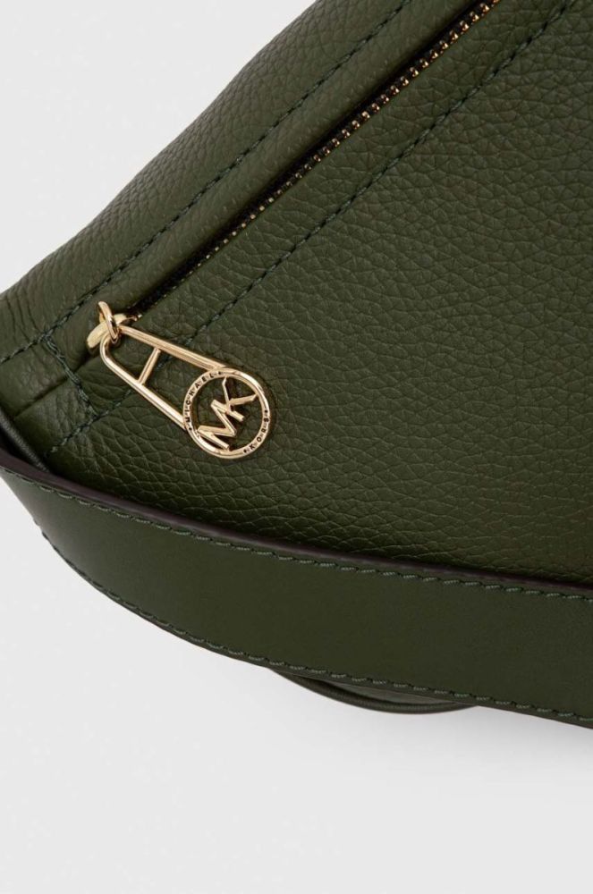 Шкіряна сумочка MICHAEL Michael Kors колір зелений (3543677) фото 3