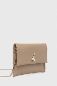 Шкіряна сумка Patrizia Pepe колір бежевий (3412222)