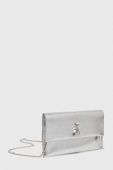 Шкіряна сумка Patrizia Pepe колір срібний