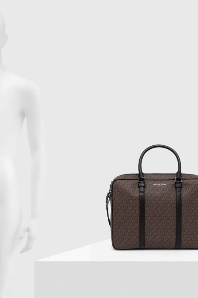 Сумка для ноутбука Michael Kors колір коричневий фото 6