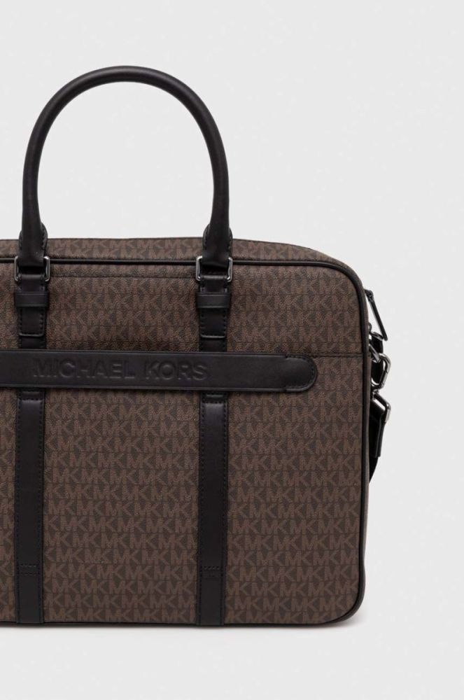 Сумка для ноутбука Michael Kors колір коричневий фото 4