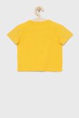 Дитяча бавовняна футболка Tommy Hilfiger колір жовтий однотонна (2177589)