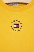 Дитяча бавовняна футболка Tommy Hilfiger колір жовтий однотонна (2177589)