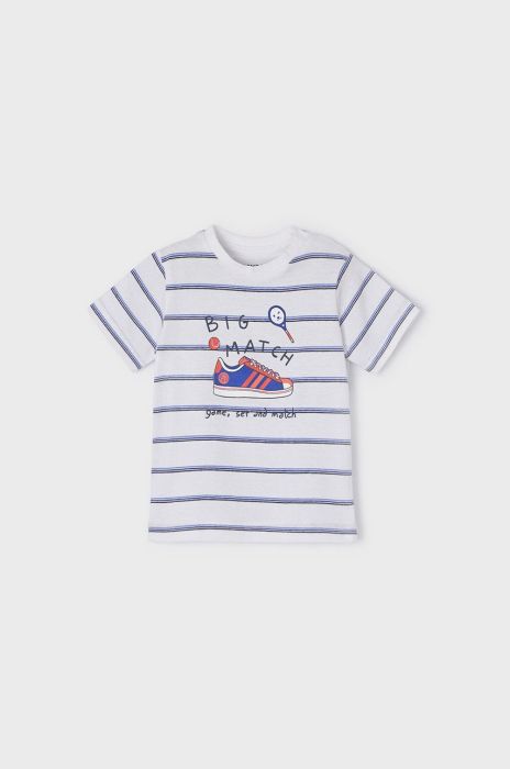 Дитяча футболка Mayoral візерунок колір блакитний