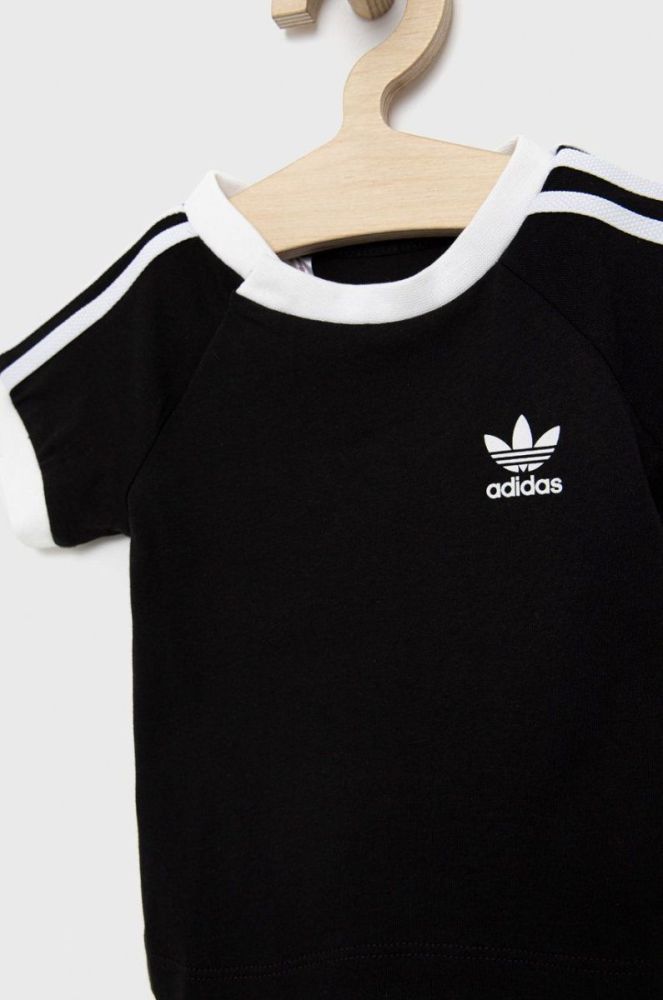 Дитяча футболка adidas Originals H35545 колір чорний з аплікацією фото 3