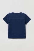 Дитяча бавовняна футболка OVS колір синій однотонний