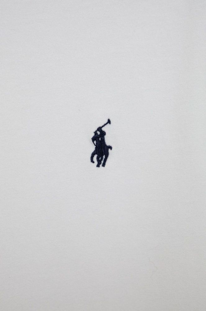 Дитяча бавовняна футболка Polo Ralph Lauren колір білий гладкий (2018755) фото 3