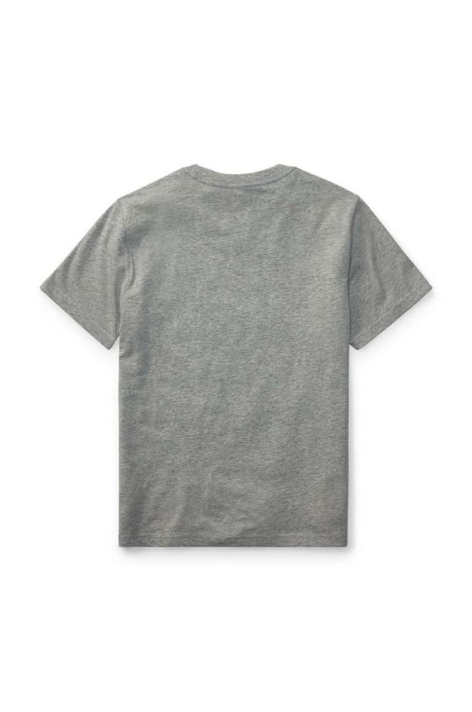 Дитяча бавовняна футболка Polo Ralph Lauren колір сірий меланж (2018773) фото 2