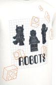 Дитяча бавовняна футболка Lego Wear колір білий з принтом (2203993)