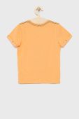 Дитяча бавовняна футболка Name it колір помаранчевий з принтом