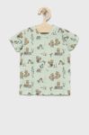 Дитяча футболка Name it колір зелений візерунок