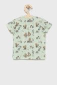 Дитяча футболка Name it колір зелений візерунок