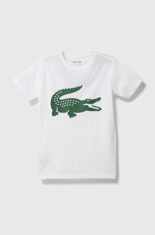 Дитяча футболка Lacoste колір білий з принтом (3566499)