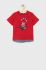Дитяча бавовняна футболка Birba&Trybeyond колір червоний з принтом (2204041)