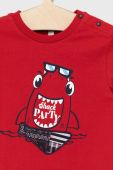 Дитяча бавовняна футболка Birba&Trybeyond колір червоний з принтом (2204041)