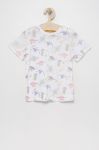 Дитяча бавовняна футболка Birba&Trybeyond колір білий візерунок (2248382)