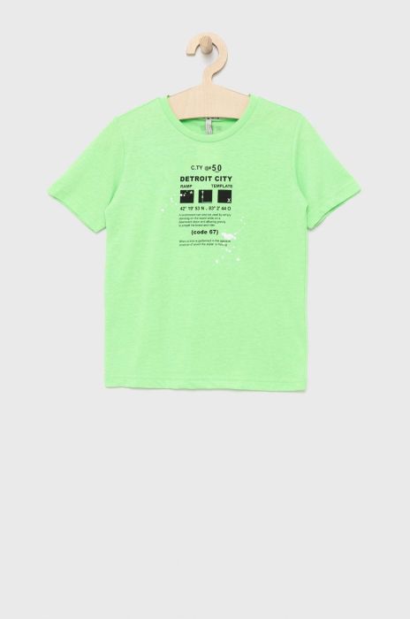 Дитяча футболка Birba&Trybeyond колір зелений з принтом (2204063)