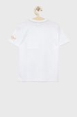 Дитяча бавовняна футболка Birba&Trybeyond колір білий з принтом (2130235)