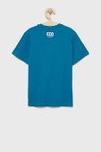 Дитяча бавовняна футболка Birba&Trybeyond з принтом колір блакитний (2348802)