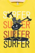 Дитяча бавовняна футболка Birba&Trybeyond колір жовтий з принтом (2248398)