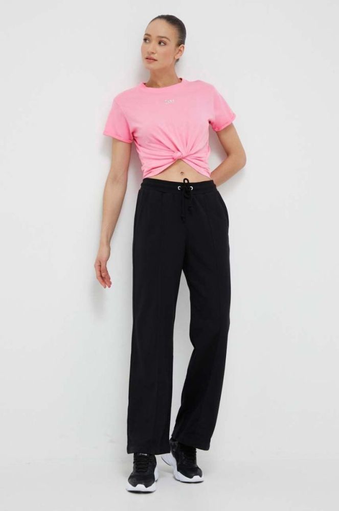 Бавовняна футболка Dkny колір рожевий (3183403) фото 2