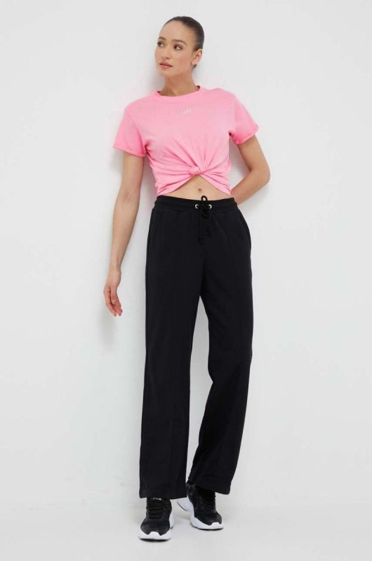Бавовняна футболка Dkny колір рожевий (3183403) фото 2