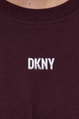 Бавовняна футболка Dkny колір бордовий