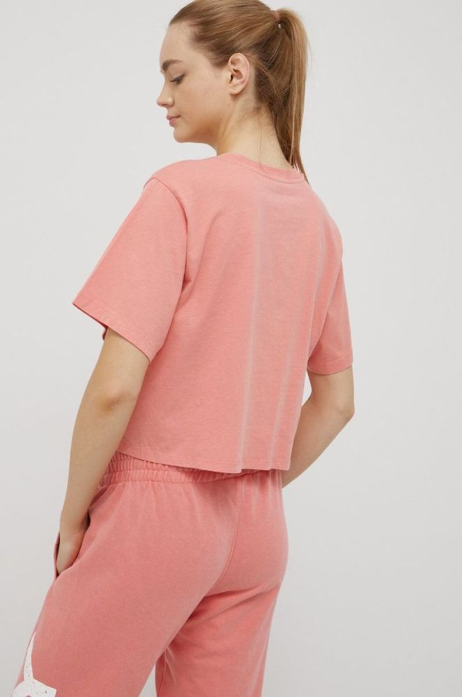 Бавовняна футболка Dkny колір рожевий (2063548) фото 3