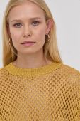 Светр Patrizia Pepe жіночий колір золотий легкий