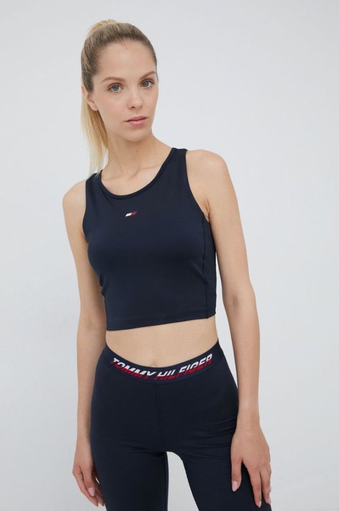 Топ Tommy Hilfiger жіночий колір синій (2435162) фото 3