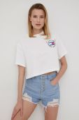 Бавовняна футболка Tommy Jeans колір білий (2226797)