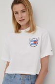 Бавовняна футболка Tommy Jeans колір білий (2226797)