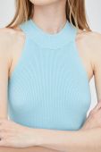 Топ JDY жіночий півгольф колір блакитний