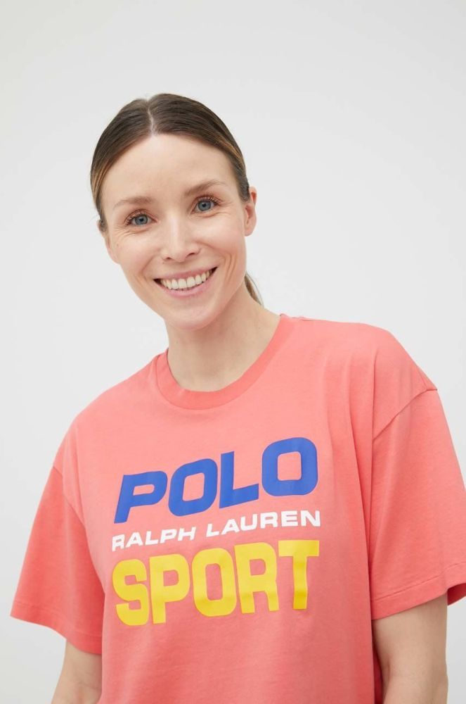 Бавовняна футболка Polo Ralph Lauren колір рожевий (2351985)